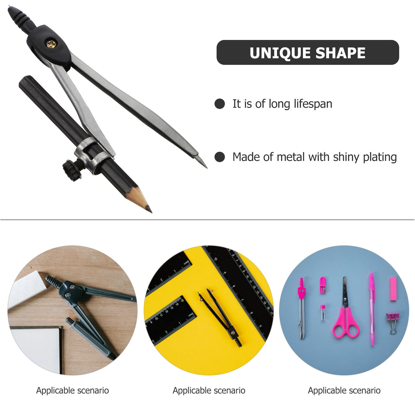 Professional Compass Metal Com - Math Geometry Set With Compass review and price
