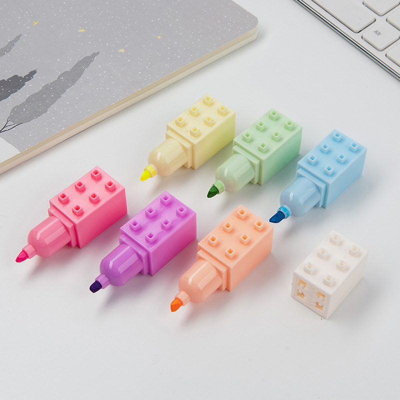 6pcs Pastel Color Body Buildin - Pastel Highlighter Set Double Ended review and price