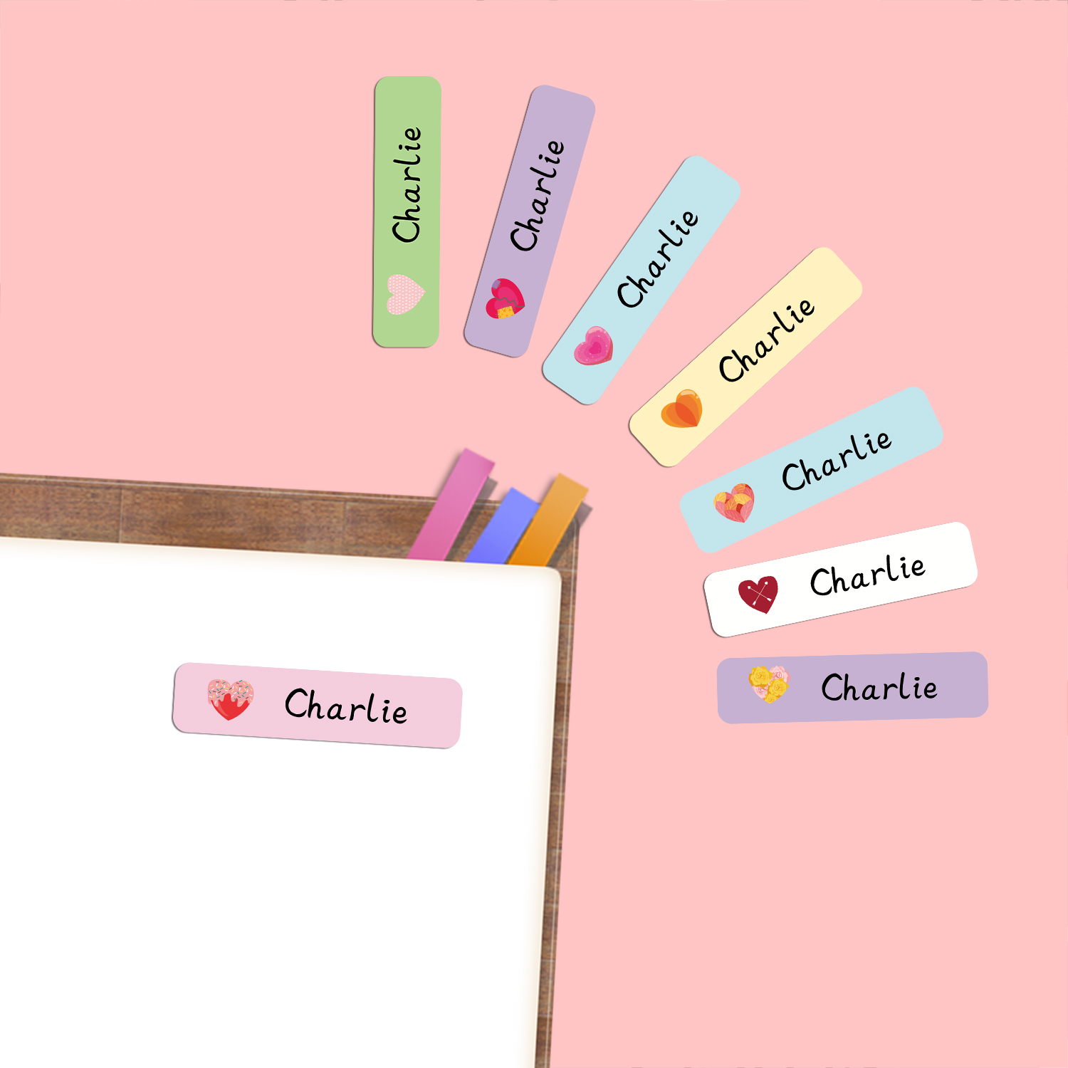 Personalized Heart Shape Name  - School Supplies review and price