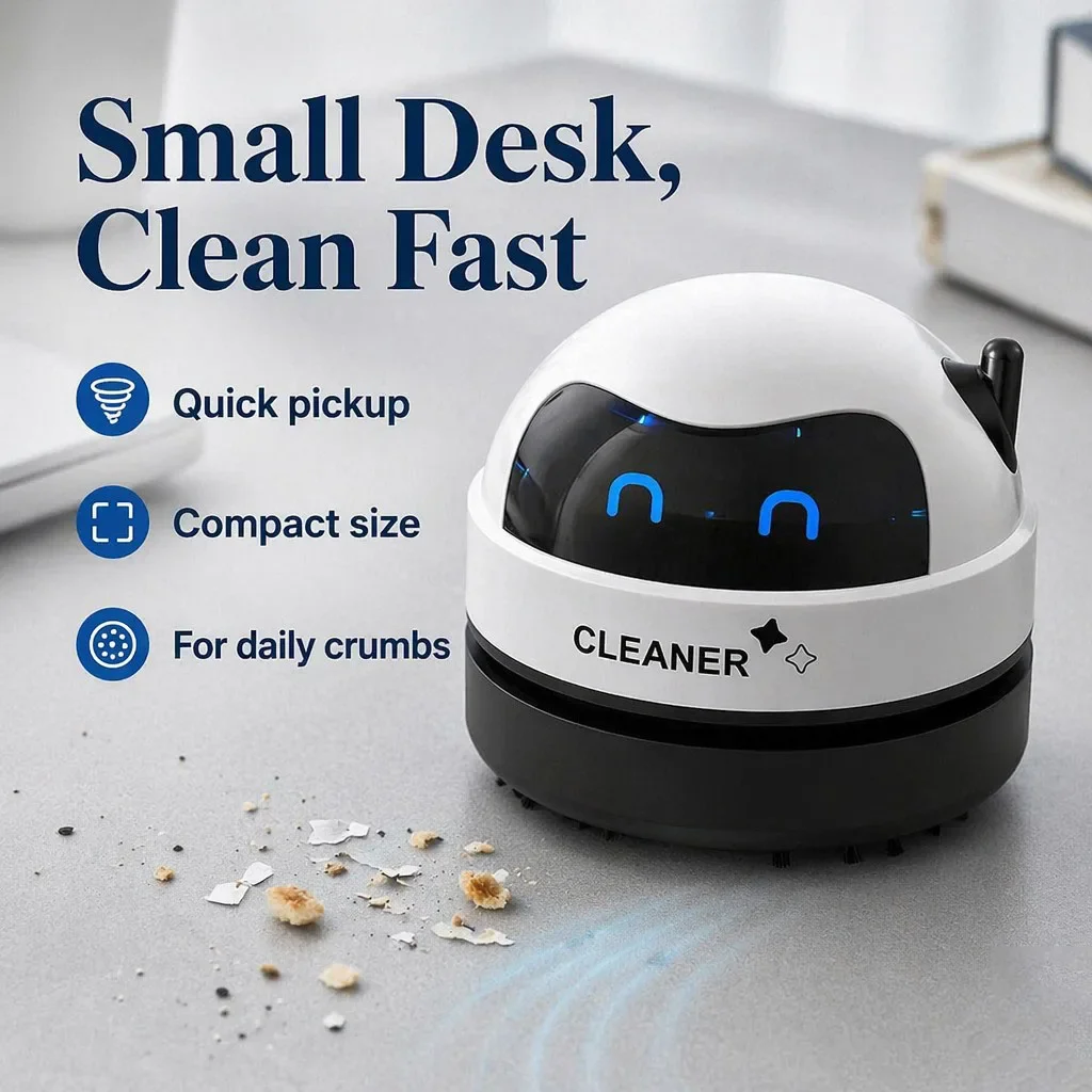 Portable Mini Desktop Vacuum C - Mini Desktop Vacuum Cleaner For Eraser Dust review and price