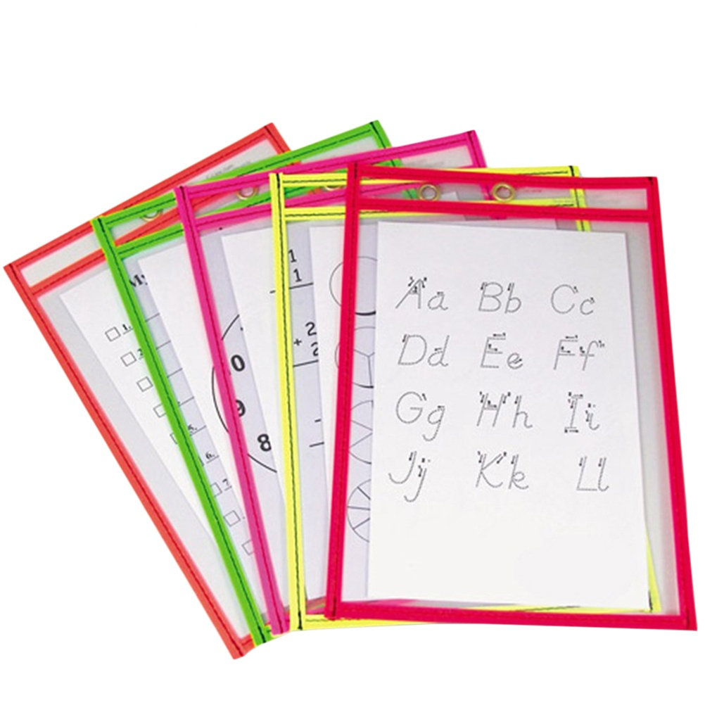 10Pcs Dry Erase Pockets Clear  - Writing Tools review and price