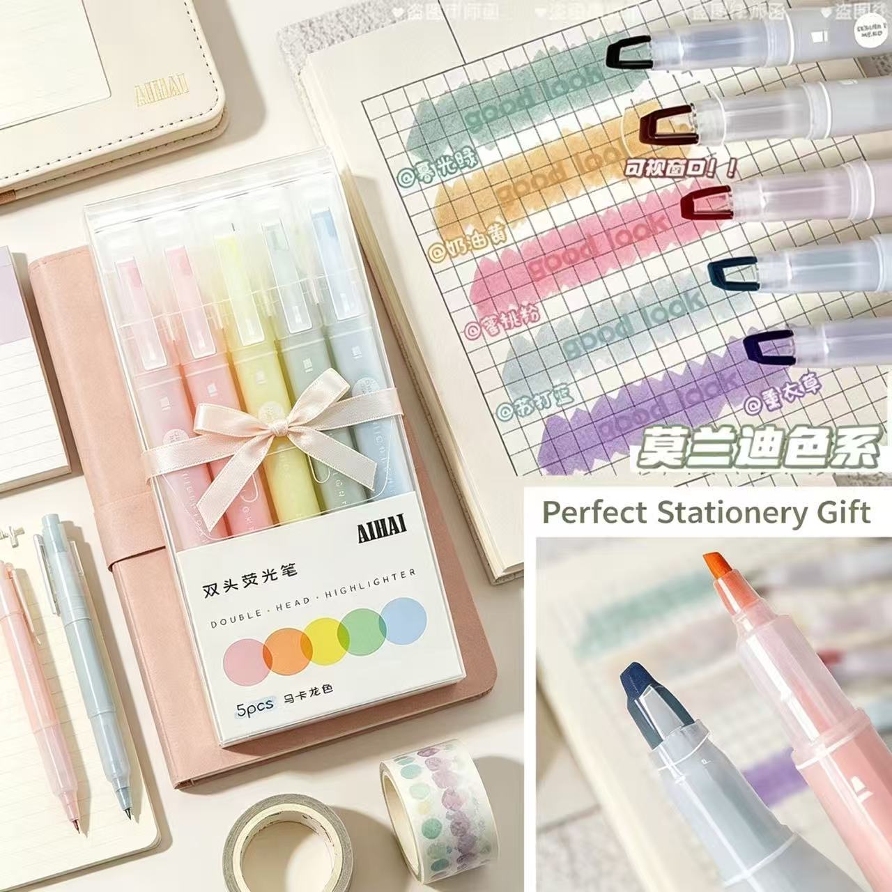 5-25 Colors/Set Double Unique  - Pastel Highlighter Set Double Ended review and price