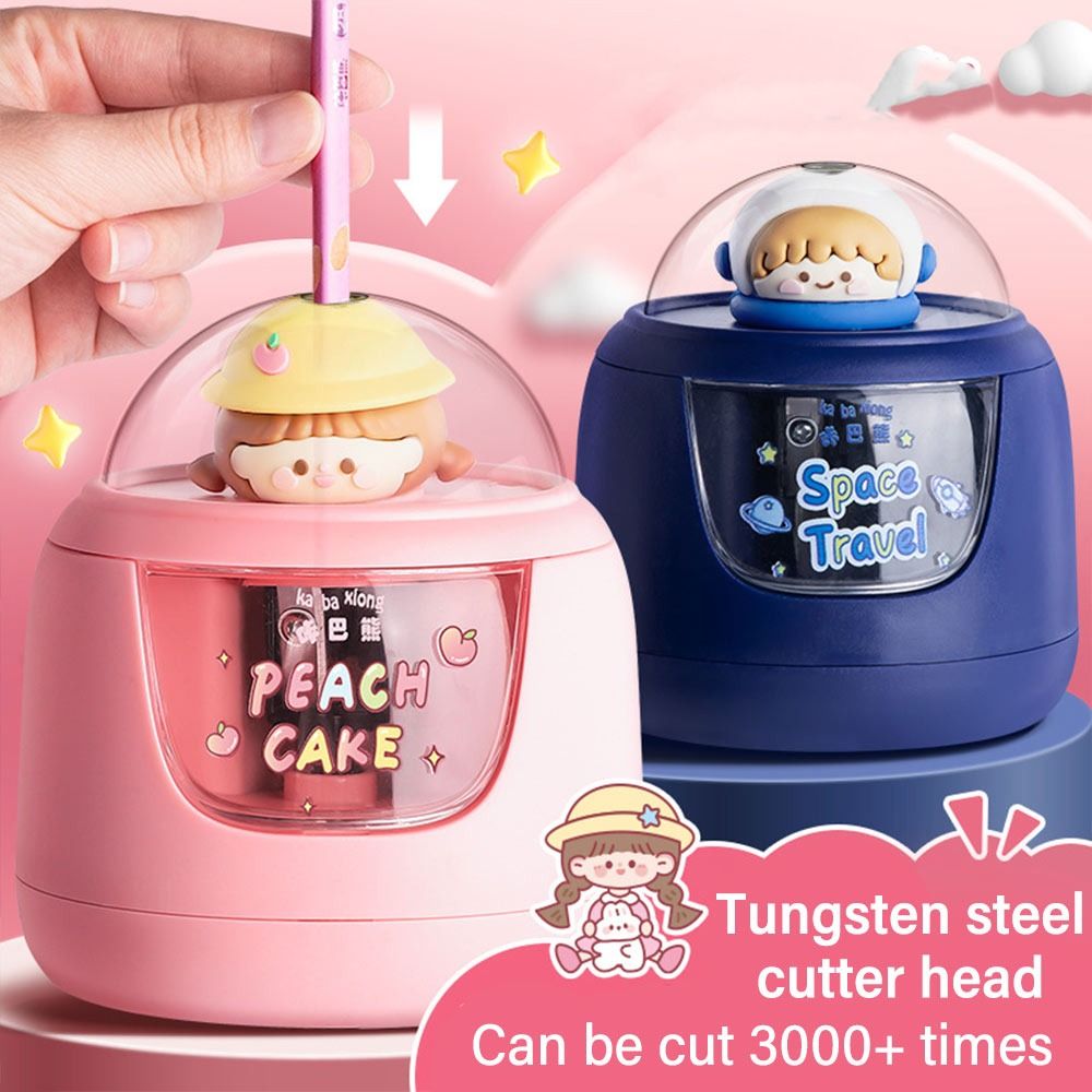 Cute Cartoon Battery Charging  - Electric Pencil Sharpener Usb review and price
